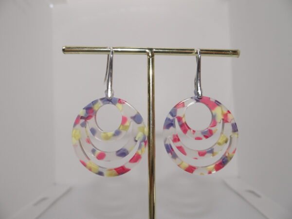 Boucles d'oreilles créoles en acétate