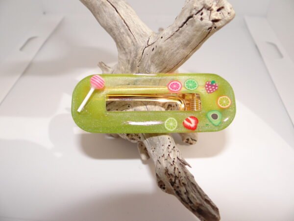 Barrette gourmande verte