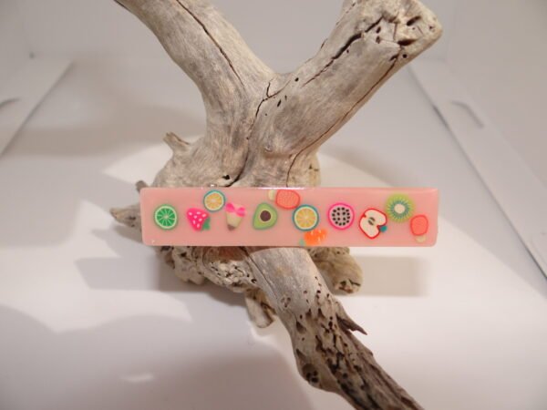 Barrette gourmande rose