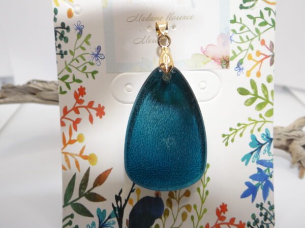 Pendentif bleu et doré