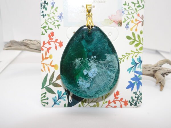 Pendentif bleu/vert